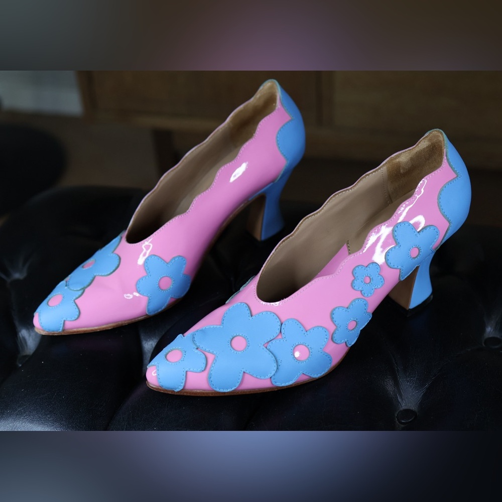 John Fluevog Poser Blaise Pink/Blue